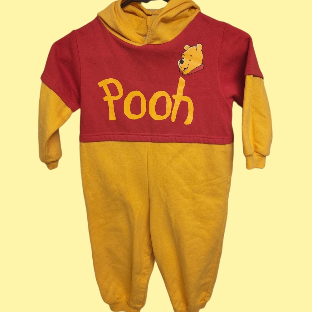 Disney Winnie the Pooh Hoodie Jumpsuit 4T Costume